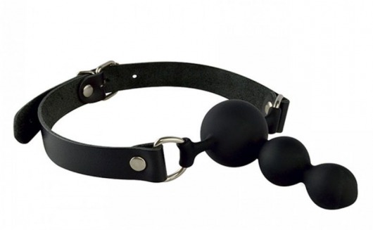 Силиконовый кляп-ёлочка на кожаных ремешках - Sitabella - купить с доставкой во Владикавказе