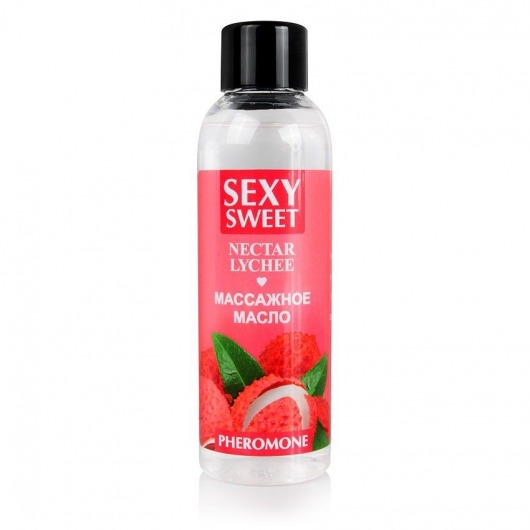 Массажное масло Sexy Sweet Nectar Lychee с феромонами и ароматом личи - 75 мл. - Биоритм - купить с доставкой во Владикавказе