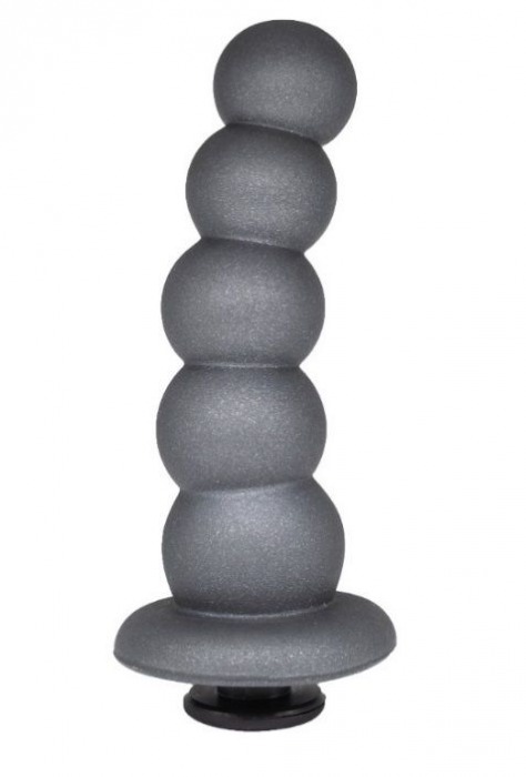 Серая насадка-ёлочка PLATINUM 5,5’’ - 15,5 см. - LOVETOY (А-Полимер) - купить с доставкой во Владикавказе