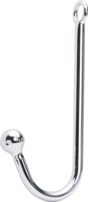 Серебристый анальный крюк с одним шариком - Notabu - купить с доставкой во Владикавказе