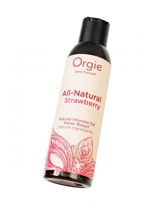 Интимный гель на водной основе All-Natural Strawberry с ароматом клубники - 150 мл. - ORGIE - купить с доставкой во Владикавказе