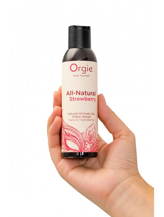 Интимный гель на водной основе All-Natural Strawberry с ароматом клубники - 150 мл. - ORGIE - купить с доставкой во Владикавказе