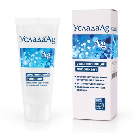 Увлажняющий лубрикант «Услада с серебром» - 60 гр. - Биоритм - купить с доставкой во Владикавказе