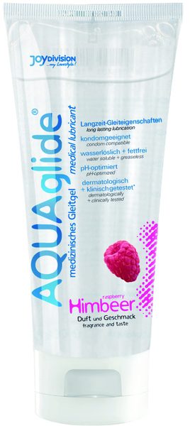 Гель-лубрикант на водной основе AQUAglide с ароматом малины - 100 мл. - Joy Division - купить с доставкой во Владикавказе