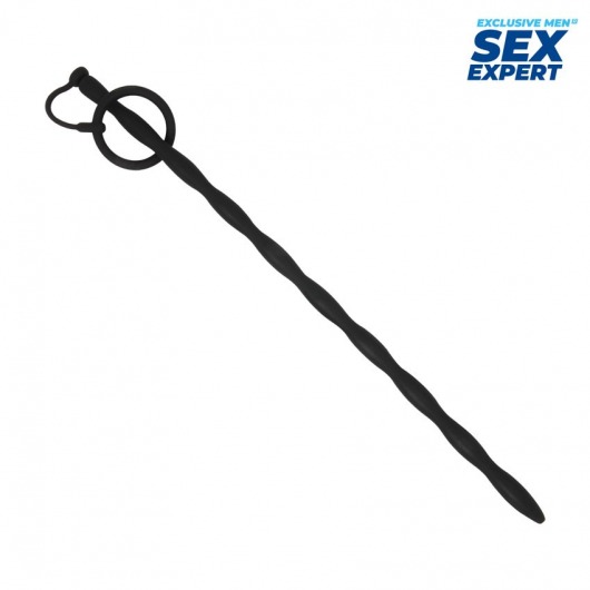Черный стимулятор уретры Sex Expert - Sex Expert - купить с доставкой во Владикавказе