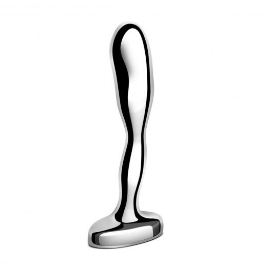Стальной стимулятор простаты Stainless Steel Prostate Plug - 11,5 см. - b-Vibe - во Владикавказе купить с доставкой