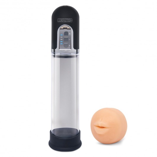 Автоматическая вакуумная помпа-мастурбатор Blowjob Auto Sucker Penis Enlarger Pump - Lux Fetish - во Владикавказе купить с доставкой