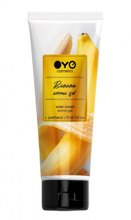 Лубрикант на водной основе OYO Aroma Gel Banana с ароматом банана - 75 мл. - OYO - купить с доставкой во Владикавказе