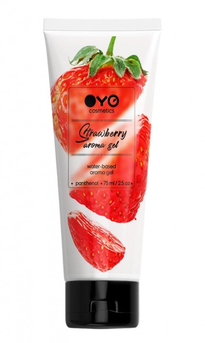 Лубрикант на водной основе OYO Aroma Gel Strawberry с ароматом клубники - 75 мл. - OYO - купить с доставкой во Владикавказе