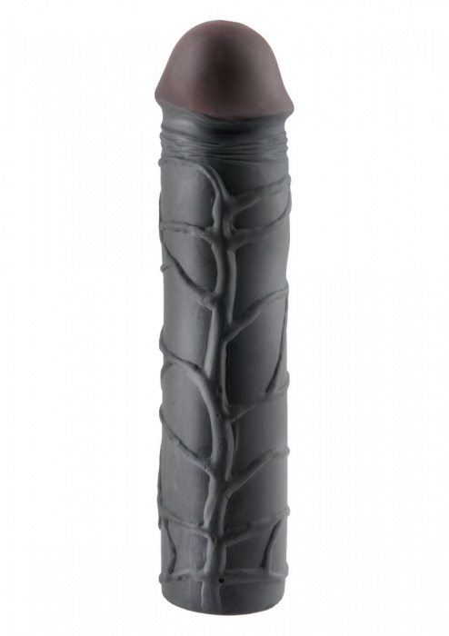 Чёрная удлиняющая насадка MEGA 3 EXTENSION - 22,8 см. - Pipedream - во Владикавказе купить с доставкой