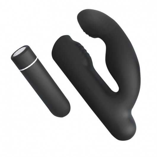 Черный вибромассажер Gladiator - 10,7 см. - S-HANDE - во Владикавказе купить с доставкой