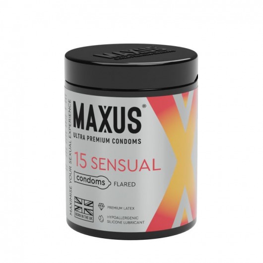 Анатомические презервативы MAXUS Sensual - 15 шт. - Maxus - купить с доставкой во Владикавказе