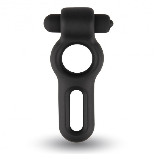 Черное двойное эрекционное виброкольцо Rooster Drake - Velv or - во Владикавказе купить с доставкой