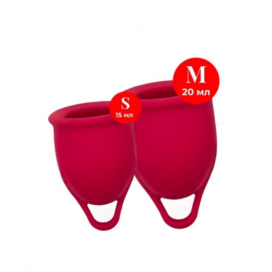 Набор из 2 красных менструальных чаш Iona - Woma - купить с доставкой во Владикавказе