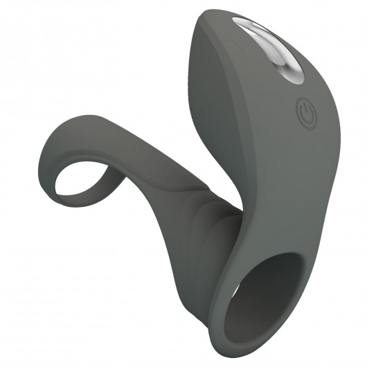 Серая насадка для пениса с вибростимуляцией - Baile - во Владикавказе купить с доставкой