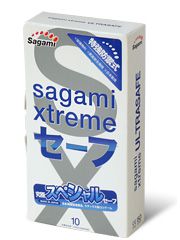 Презервативы Sagami Xtreme Ultrasafe с двойным количеством смазки - 10 шт. - Sagami - купить с доставкой во Владикавказе