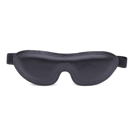 Черная мягкая закрытая маска из натуральной кожи - Crazy Handmade - купить с доставкой во Владикавказе