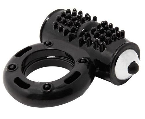 Черное эрекционное кольцо с 10 режимами вибрации - Baile - во Владикавказе купить с доставкой