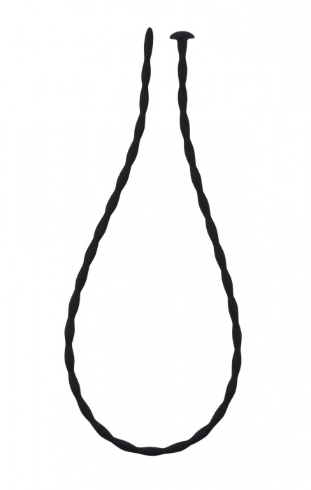 Черный уретральный массажер Glide Medium - 30 см. - Lola Games - купить с доставкой во Владикавказе