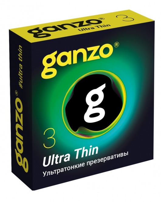 Ультратонкие презервативы Ganzo Ultra thin - 3 шт. - Ganzo - купить с доставкой во Владикавказе
