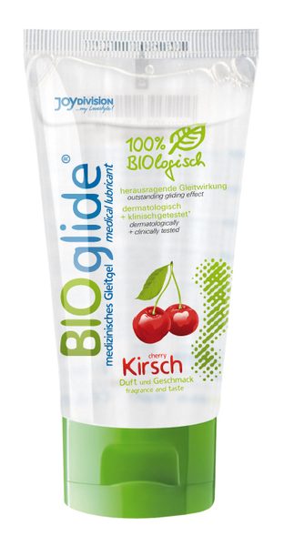 Гель-лубрикант на водной основе с ароматом вишни BIOglide Kirsch - 80 мл. - Joy Division - купить с доставкой во Владикавказе