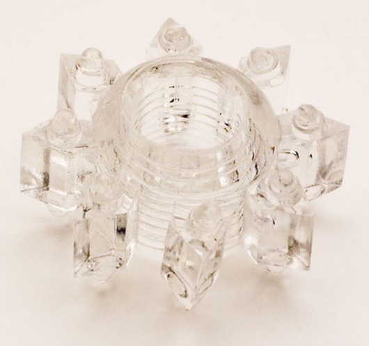 Прозрачное гелевое эрекционное кольцо-звезда - Toyfa Basic - во Владикавказе купить с доставкой