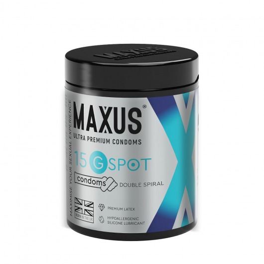 Гладкие презервативы Maxus G spot с двойной спиралью - 15 шт. - Maxus - купить с доставкой во Владикавказе