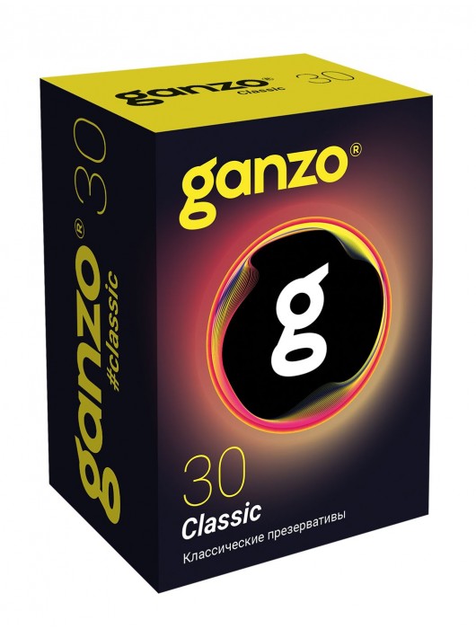 Классические презервативы с обильной смазкой Ganzo Classic - 30 шт. - Ganzo - купить с доставкой во Владикавказе