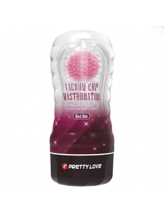 Прозрачный текстурированный мастурбатор Vacuum Cup Masturbator Black Hole - Baile - во Владикавказе купить с доставкой