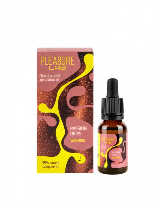 Капли с согревающим эффектом Passion Drips Warming - 15 мл. - Pleasure Lab - купить с доставкой во Владикавказе