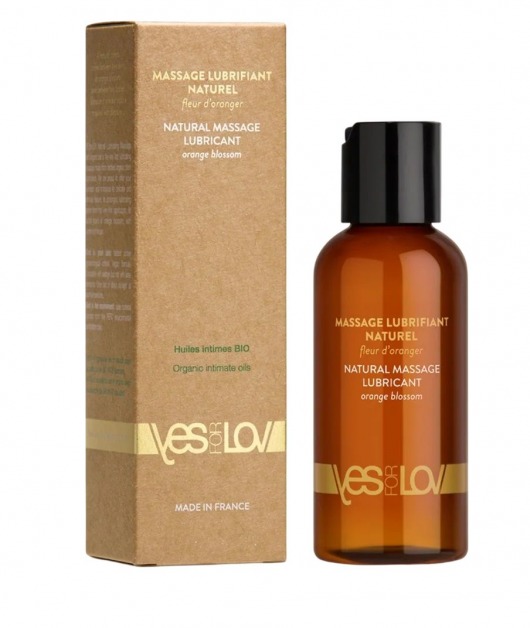 Натуральная массажная смазка Natural Lubricant Orange Blossom - 100 мл. - YESforLOV - купить с доставкой во Владикавказе