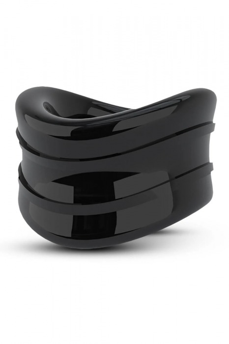 Черное эрекционное кольцо на мошонку Beef Ball Stretcher Snug - Blush Novelties - во Владикавказе купить с доставкой