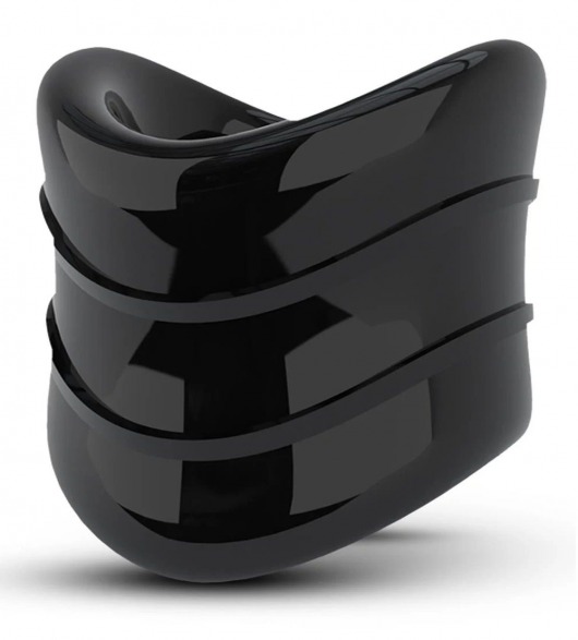 Черное эрекционное кольцо на мошонку Beef Ball Stretcher Snug X Long - Blush Novelties - во Владикавказе купить с доставкой