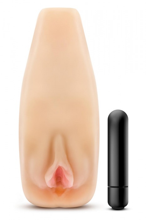 Мастурбатор-вагина с вибрацией Soft   Wet Natasha Realistic Beige Masturbator - Blush Novelties - во Владикавказе купить с доставкой