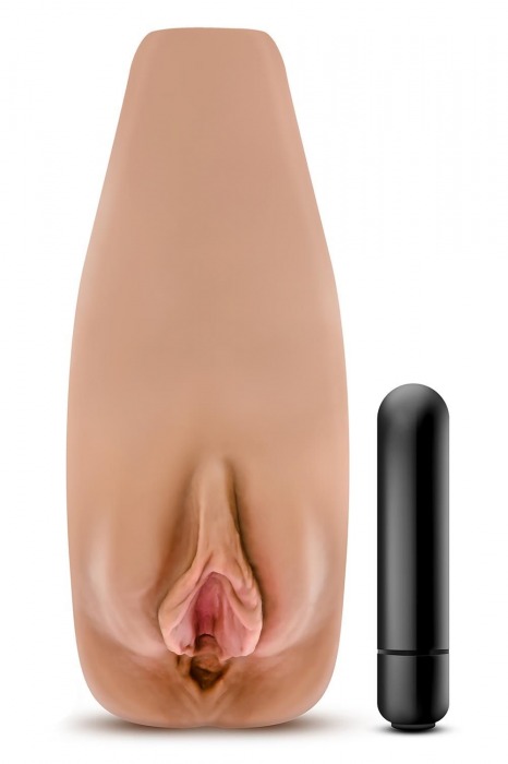 Маструбатор-вагина с вибрацией Soft   Wet Renata Realistic Tan Masturbator - Blush Novelties - во Владикавказе купить с доставкой