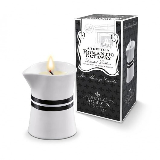 Массажное масло в виде малой свечи Petits Joujoux Romantic Getaway с ароматом мяты и имбирного бисквита - MyStim - купить с доставкой во Владикавказе