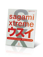 Ультратонкий презерватив Sagami Xtreme SUPERTHIN - 1 шт. - Sagami - купить с доставкой во Владикавказе