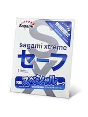 Презерватив Sagami Xtreme Ultrasafe с двойным количеством смазки - 1 шт. - Sagami - купить с доставкой во Владикавказе