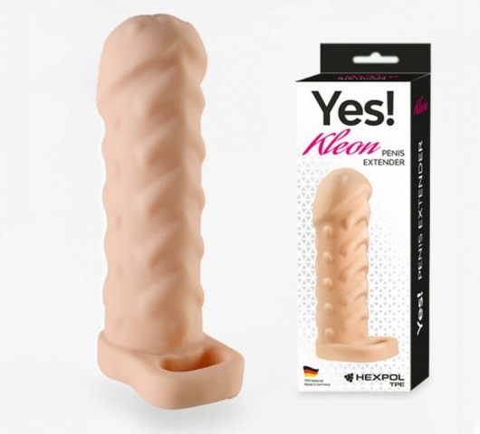 Телесная насадка-удлинитель Kleon - 15 см. - Sitabella - во Владикавказе купить с доставкой