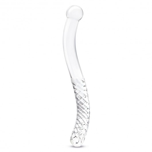 Стеклянный фаллоимитатор 11’’ Glass Pelvic Wand Double Ended - 28 см. - Glas