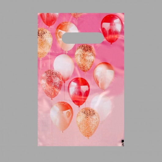Пакет «Праздничные шары» с вырубной ручкой (20х30 см) - UPAK LAND - купить с доставкой во Владикавказе