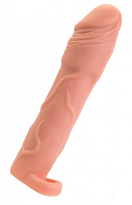 Телесная удлиняющая насадка с подхватом - 19 см. - ToyFa - во Владикавказе купить с доставкой