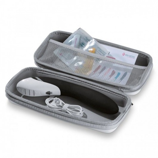 Вибратор с электростимуляцией Sizzling Simon Black Edition - 27 см. - MyStim - купить с доставкой во Владикавказе