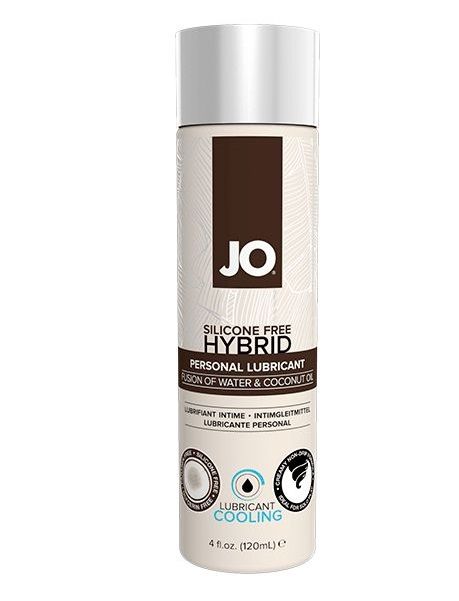 Водно-масляный лубрикант с охлаждающим эффектом JO Silicon free Hybrid Lubricant COOLING - 120 мл. - System JO - купить с доставкой во Владикавказе