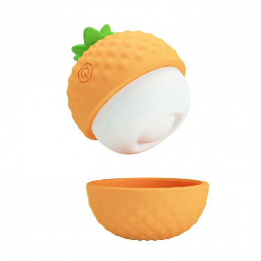 Оранжевый клиторальный стимулятор-ананас Pineapple Secret - Baile