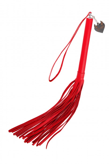 Красная кожаная плеть с петлёй - 50 см. - Pecado - купить с доставкой во Владикавказе