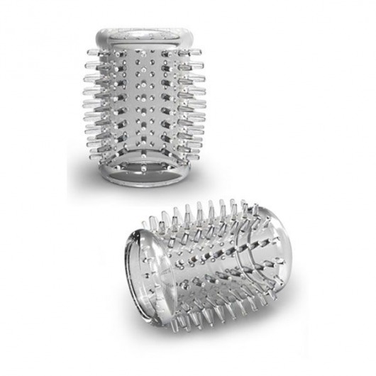 Прозрачная насадка с шипами STAY HARD COCK SLEEVE 01 CLEAR - Blush Novelties - во Владикавказе купить с доставкой
