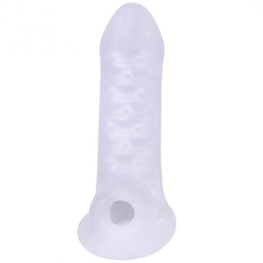 Тонкая насадка-удлинитель с подхватом мошонки Jacked Up - Doc Johnson - во Владикавказе купить с доставкой