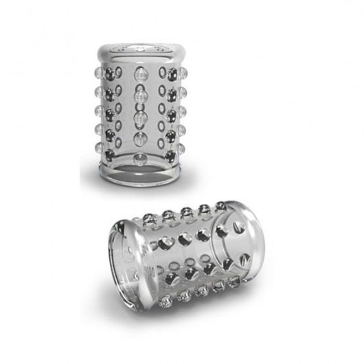 Прозрачная насадка на пенис с шишечками STAY HARD COCK SLEEVE 02 CLEAR - Blush Novelties - во Владикавказе купить с доставкой