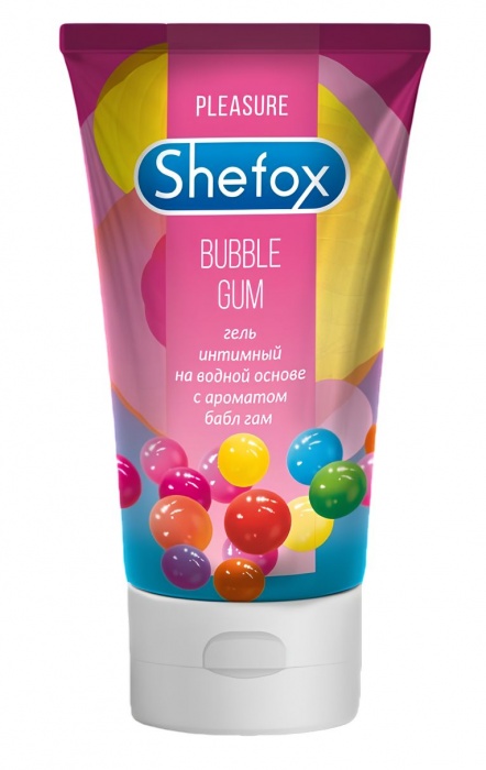 Интимная гель-смазка Shefox «Бабл гам» - 50 мл. - Shefox - купить с доставкой во Владикавказе